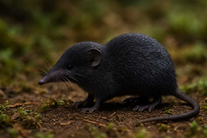 Image of a Nilgiri Highland Shrew in its natural habitat