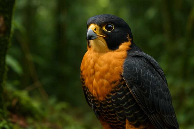 Image of a Orange-breasted Falcon in its natural habitat