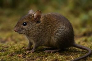 Image of a Pagaibamba Oldfield Mouse in its natural habitat