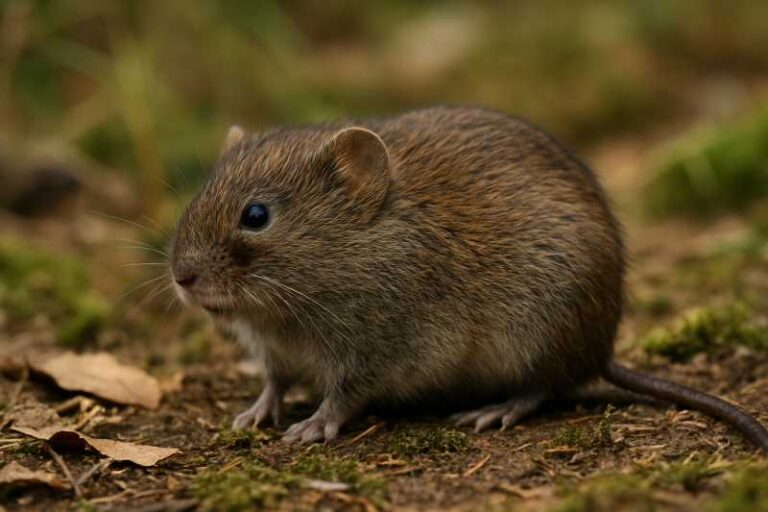 Image of a Schelkovnikov's Pine Vole in its natural habitat