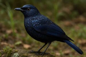 Image of a Shiny Whistling Thrush in its natural habitat