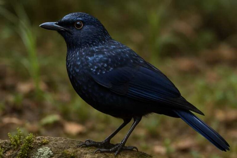 Image of a Shiny Whistling Thrush in its natural habitat