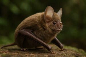 Image of a Short-headed Roundleaf Bat in its natural habitat