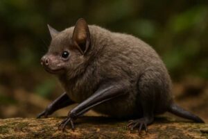 Image of a Silky Short-tailed Bat in its natural habitat
