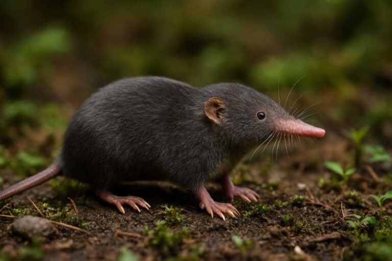 Image of a Snow Mountain Shrew Mole in its natural habitat