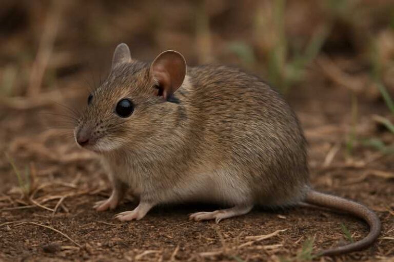 Image of a Southern African Pouched Mouse in its natural habitat