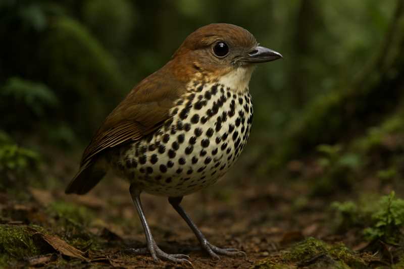 Image of a Speckle-breasted Antpitta in its natural habitat