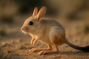 Image of a Syrian Five-toed Jerboa in its natural habitat
