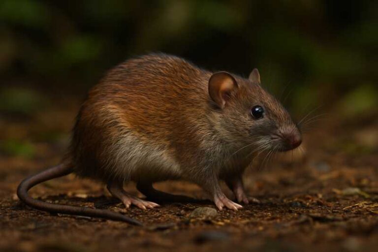 Image of a Wologizi Wading Rat in its natural habitat