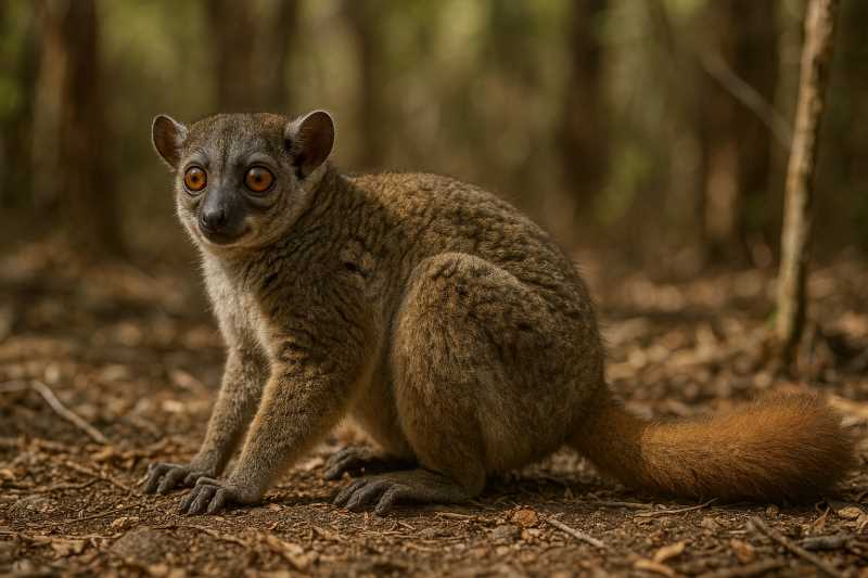 Image of a Ankarana Sportive Lemur in its natural habitat