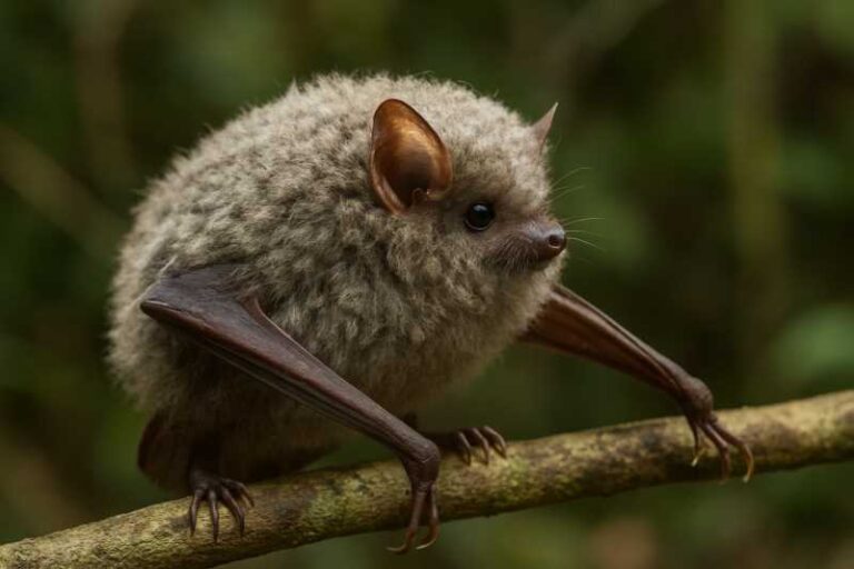 Image of a Bismarck Woolly Bat in its natural habitat
