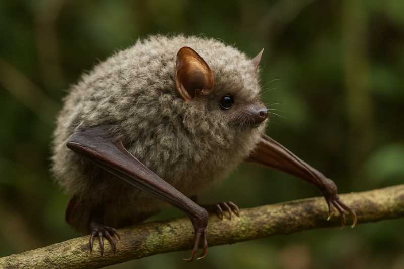 Image of a Bismarck Woolly Bat in its natural habitat