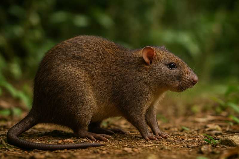 Image of a Buka Island Giant Rat in its natural habitat