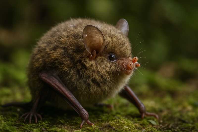 Image of a Chayu Tube-nosed Bat in its natural habitat