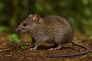 Image of a Eastern Rainforest Thicket Rat in its natural habitat