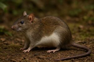 Image of a Feng's White-bellied Rat in its natural habitat