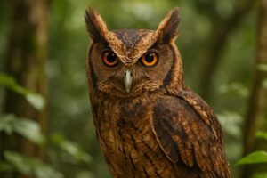 Image of a Giant Scops Owl in its natural habitat