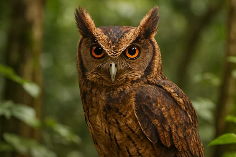 Image of a Giant Scops Owl in its natural habitat