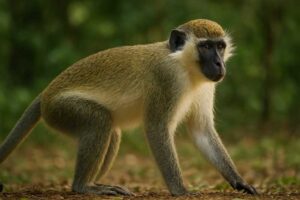Image of a Green Monkey in its natural habitat