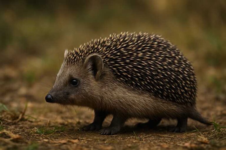 Image of a Hugh's Hedgehog in its natural habitat