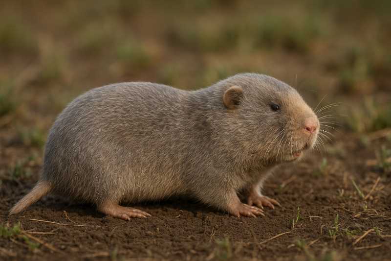 Image of a Khingan Zokor in its natural habitat