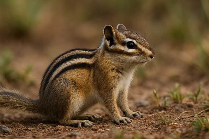 Image of a Least Chipmunk in its natural habitat