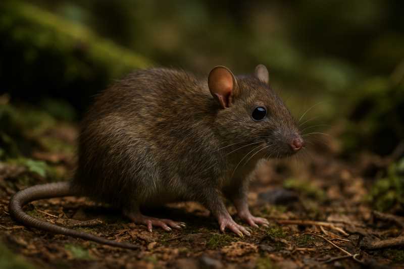 Image of a Montane Hill Rat in its natural habitat