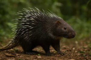 Image of a Philippine Porcupine in its natural habitat