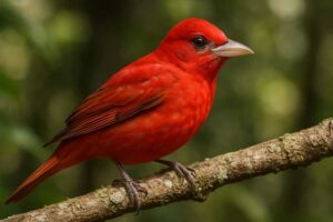 Image of a Red Tanager in its natural habitat