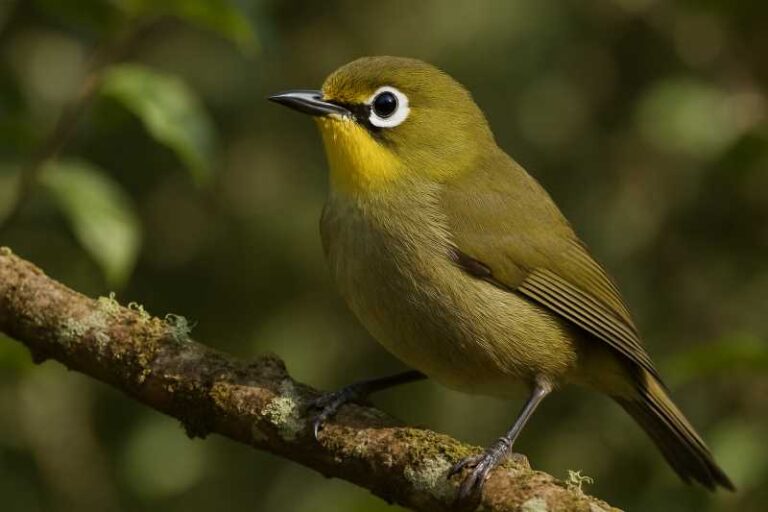 Image of a Reunion Olive White-eye in its natural habitat