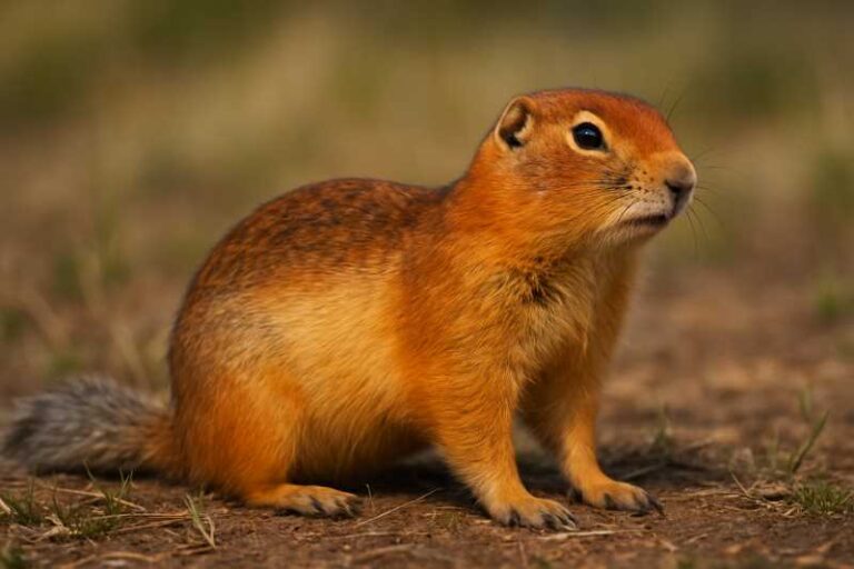Image of a Russet Ground Squirrel in its natural habitat