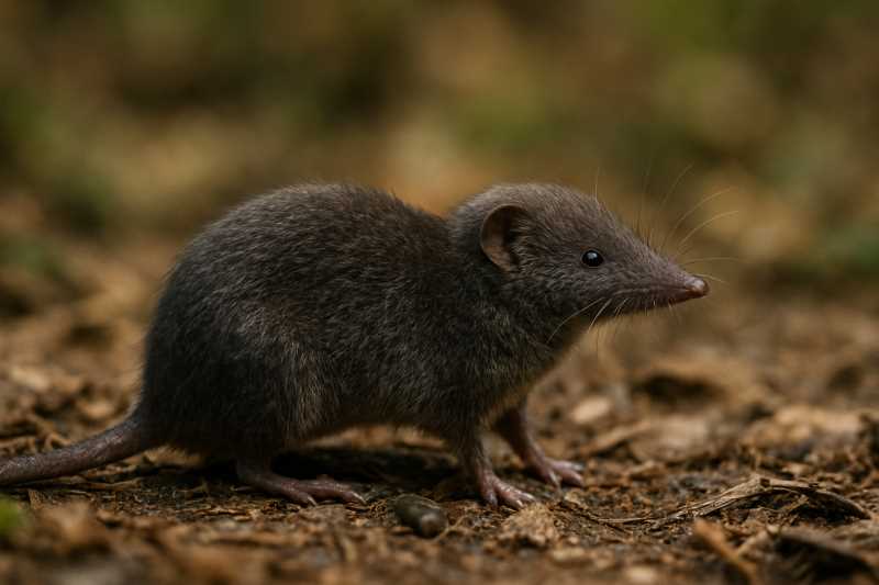 Image of a Smoky White-toothed Shrew in its natural habitat