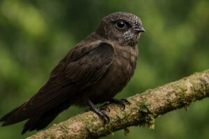 Image of a Spot-fronted Swift in its natural habitat