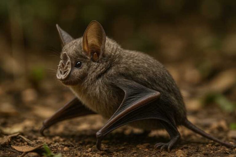 Image of a Spurred Roundleaf Bat in its natural habitat