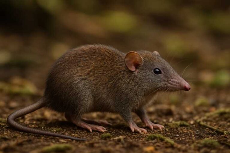 Image of a Sumatran Shrew-like Mouse in its natural habitat