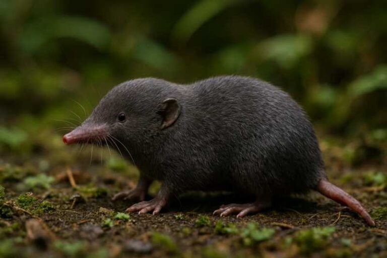 Image of a Taiwanese Mole Shrew in its natural habitat