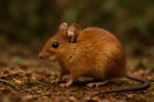 Image of a Tawny Brush Mouse in its natural habitat