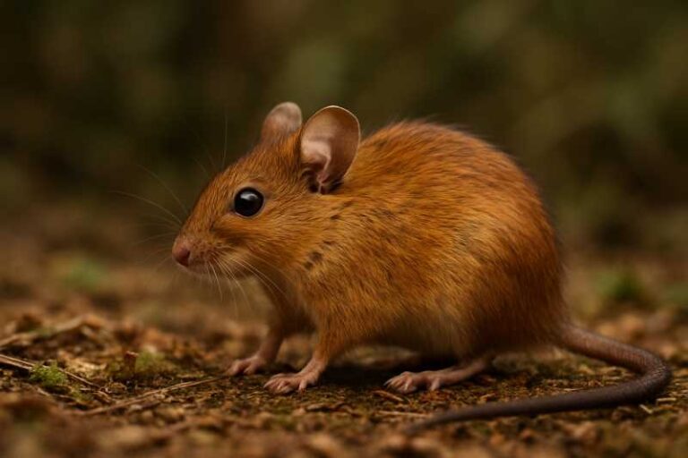 Image of a Tawny Brush Mouse in its natural habitat