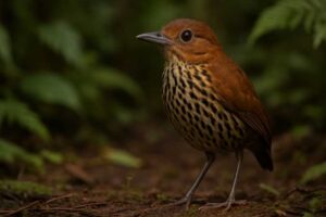 Image of a Thrush-like Antpitta in its natural habitat
