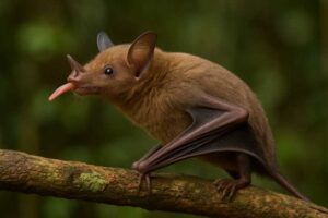 Image of a Bokermann's Nectar Bat in its natural habitat