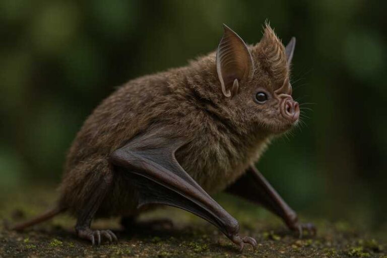 Image of a Crested Roundleaf Bat in its natural habitat