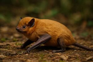 Image of a Nut-colored Yellow Bat in its natural habitat