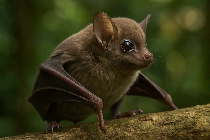 Image of a Salvin's Big-eyed Bat in its natural habitat
