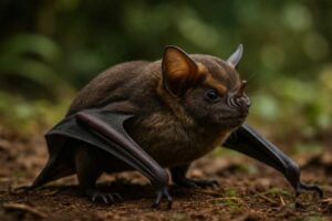 Image of a Shadowy Broad-nosed Bat in its natural habitat