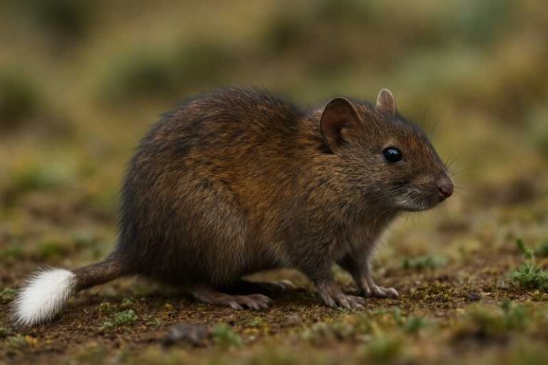 Image of a White-tailed Ethiopian Rat in its natural habitat