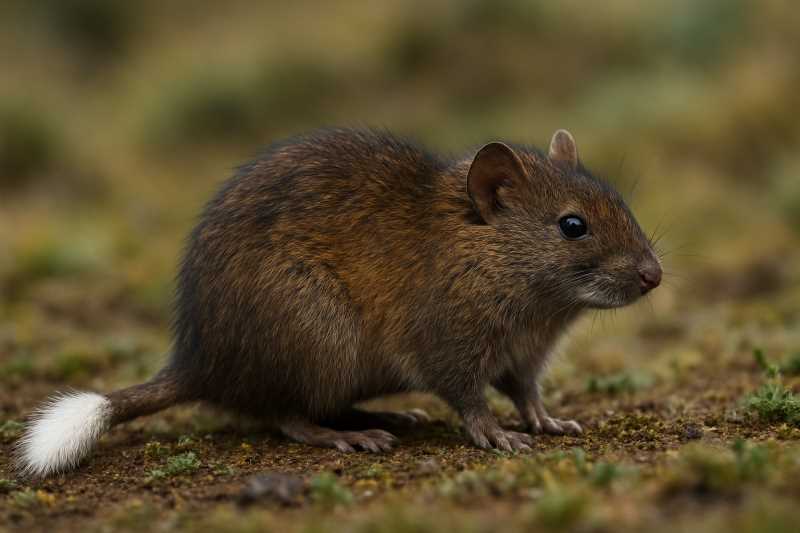 Image of a White-tailed Ethiopian Rat in its natural habitat