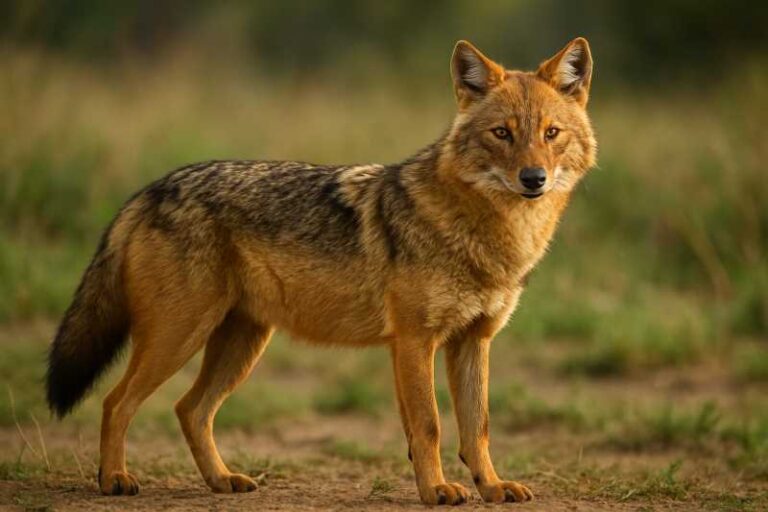 Image of a Golden Jackal in its natural habitat
