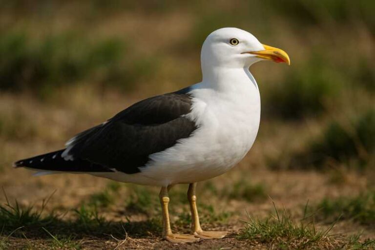 Image of a Lesser Black-backed Gull in its natural habitat