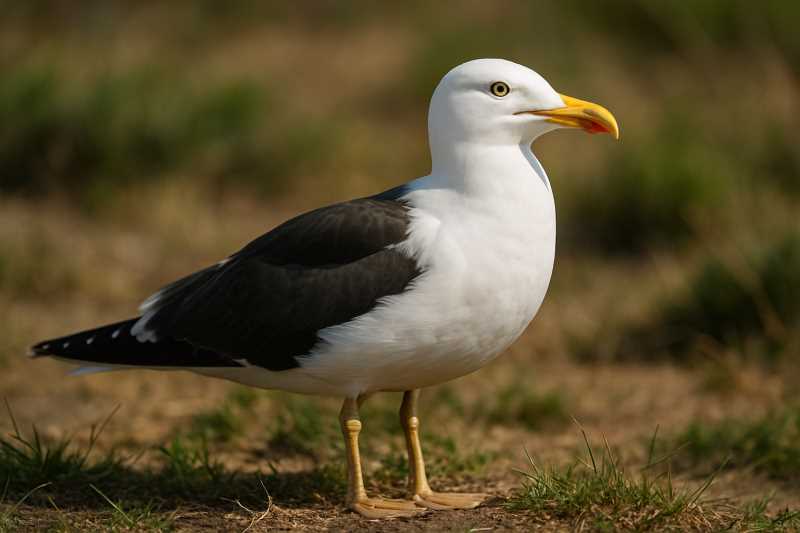 Image of a Lesser Black-backed Gull in its natural habitat