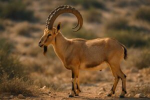 Image of a Nubian Ibex in its natural habitat